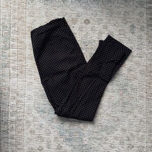 Who What Wear Black and White Polka Dot Pants